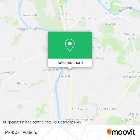 Pro&Cie map
