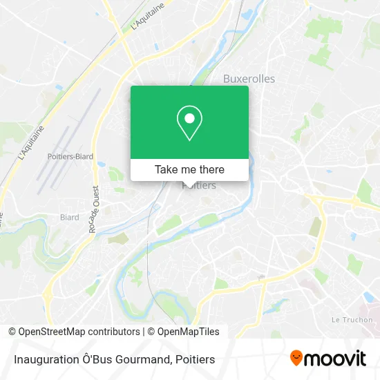 Inauguration Ô'Bus Gourmand map