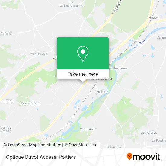 Optique Duvot Access map