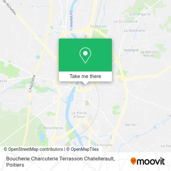Boucherie Charcuterie Terrasson Chatellerault map