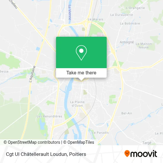Cgt Ul Châtellerault Loudun map