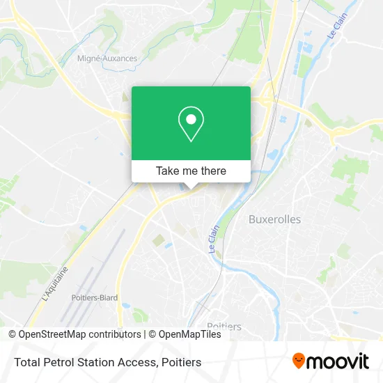 Total Petrol Station Access map