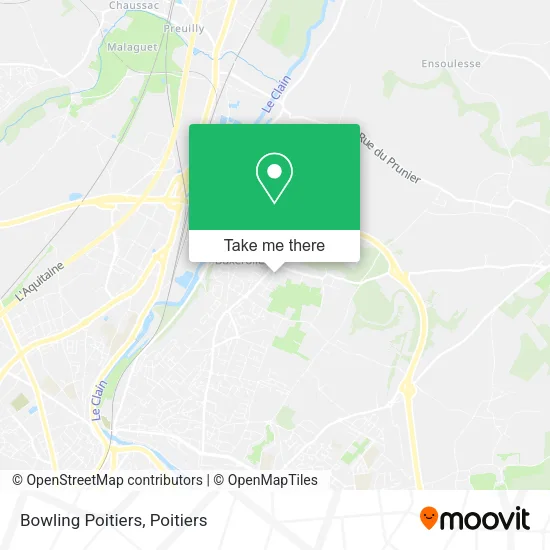 Bowling Poitiers map