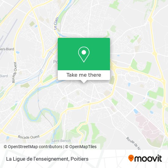 Mapa La Ligue de l'enseignement