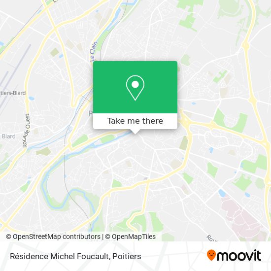 Résidence Michel Foucault map