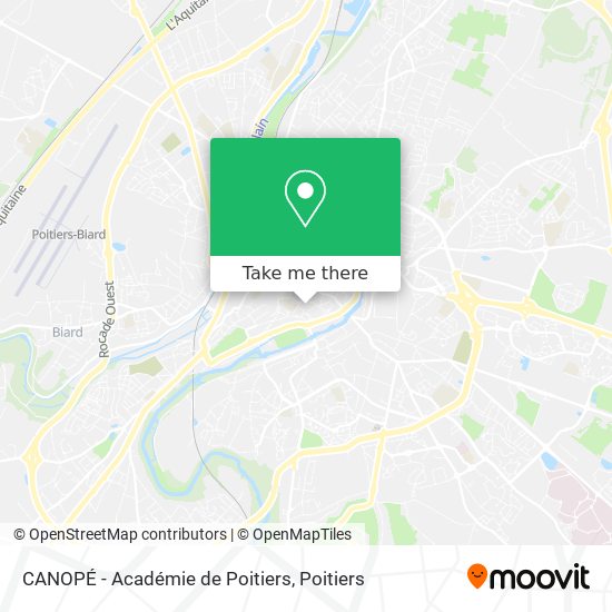 CANOPÉ - Académie de Poitiers map
