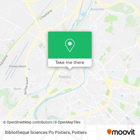 Mapa Bibliotheque Sciences Po Poitiers