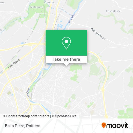 Baila Pizza map