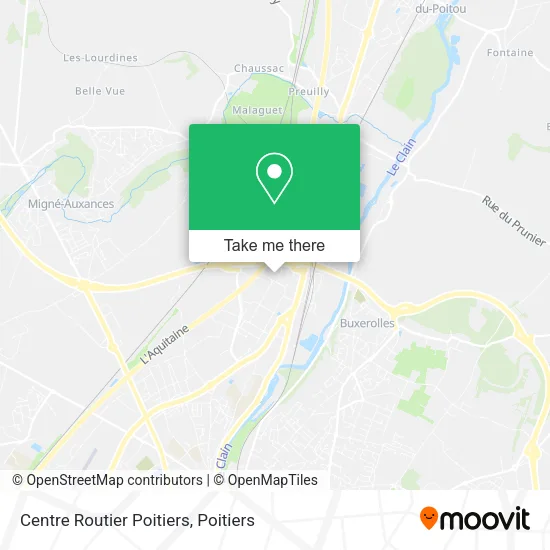 Centre Routier Poitiers map