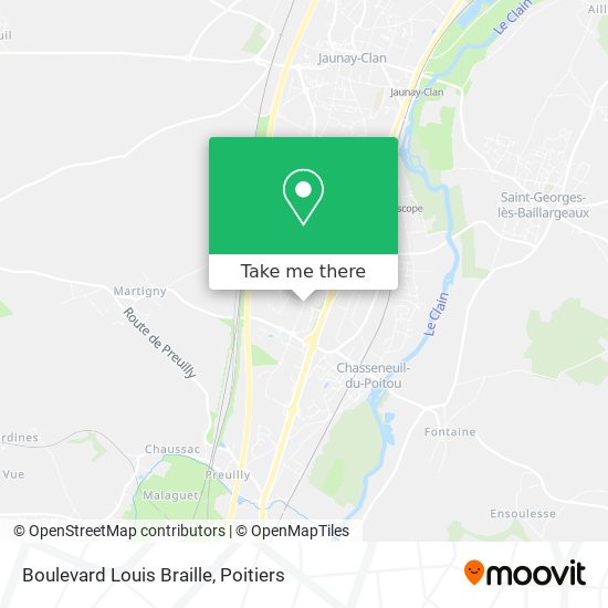 Boulevard Louis Braille map