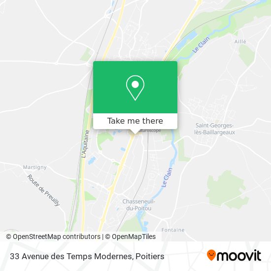 33 Avenue des Temps Modernes map