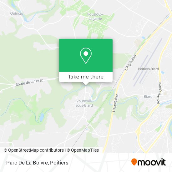 Mapa Parc De La Boivre