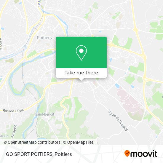 GO SPORT POITIERS map