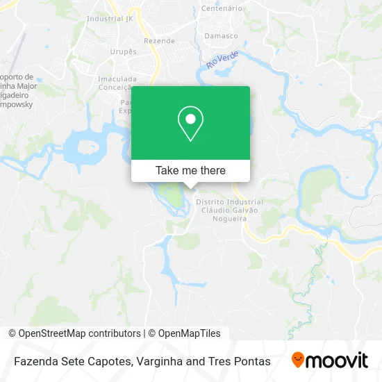 Fazenda Sete Capotes map