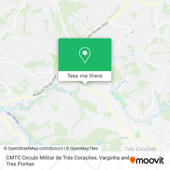CMTC Circulo Militar de Três Corações map