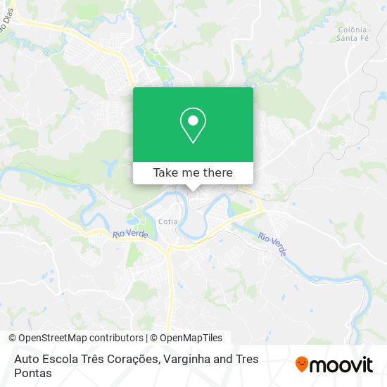 Auto Escola Três Corações map