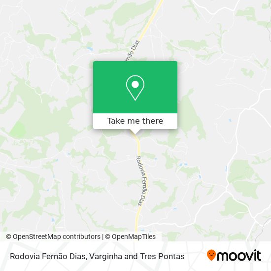 Rodovia Fernão Dias map