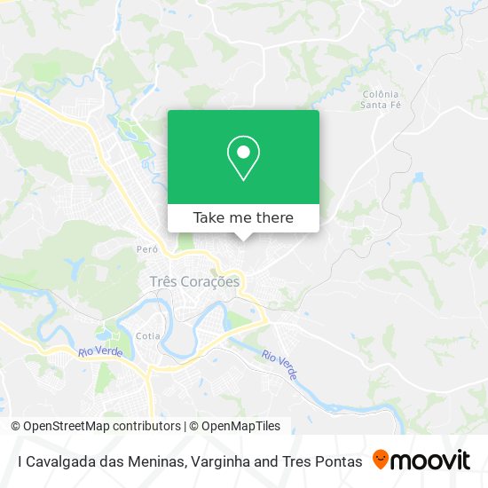 Mapa I Cavalgada das Meninas