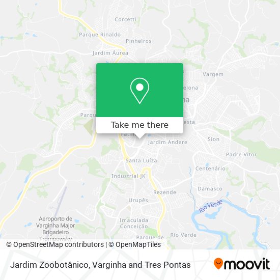 Jardim Zoobotânico map