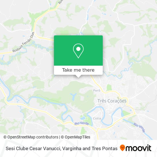 Sesi Clube Cesar Vanucci map