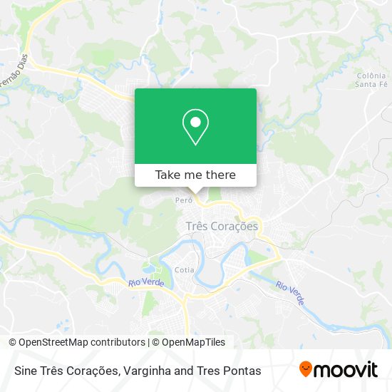 Sine Três Corações map