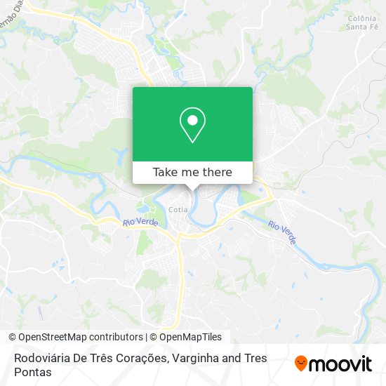 Rodoviária De Três Corações map
