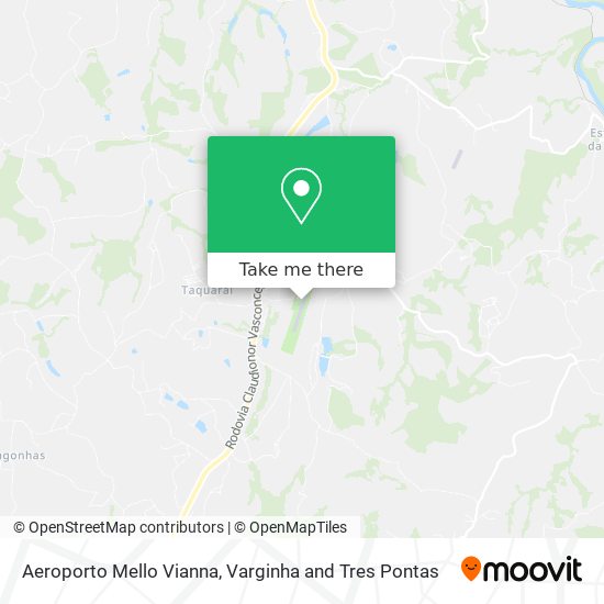 Aeroporto Mello Vianna map