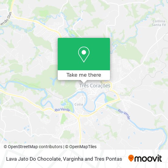 Lava Jato Do Chocolate map