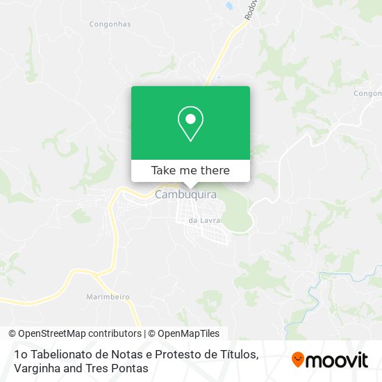 Mapa 1o Tabelionato de Notas e Protesto de Títulos