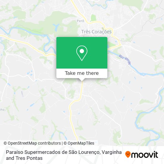 Paraíso Supermercados de São Lourenço map