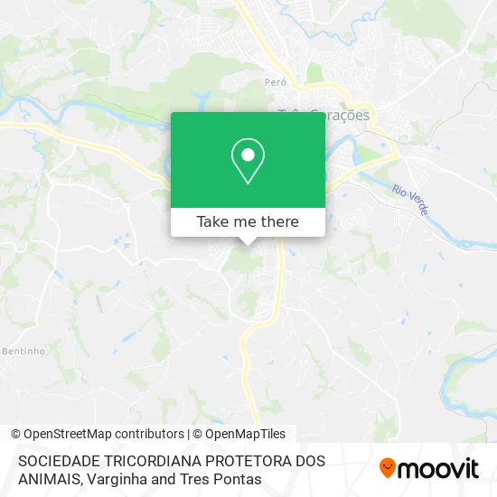 SOCIEDADE TRICORDIANA PROTETORA DOS ANIMAIS map
