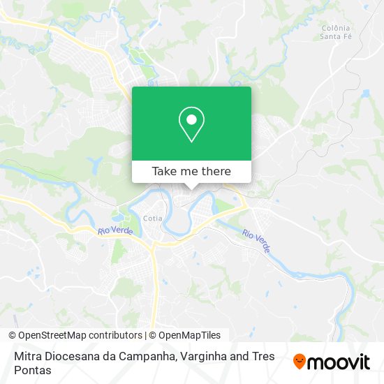 Mitra Diocesana da Campanha map