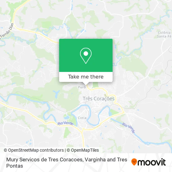 Mury Servicos de Tres Coracoes map