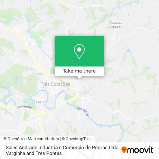 Sales Andrade Industria e Comércio de Pedras Ltda map