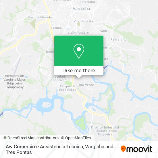 Aw Comercio e Assistencia Tecnica map