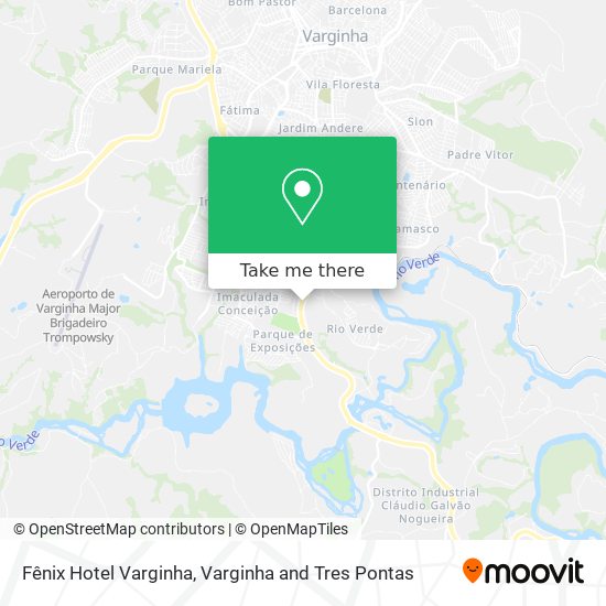 Fênix Hotel Varginha map