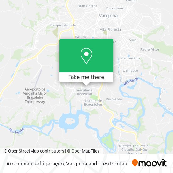 Arcominas Refrigeração map