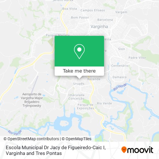 Mapa Escola Municipal Dr Jacy de Figueiredo-Caic I