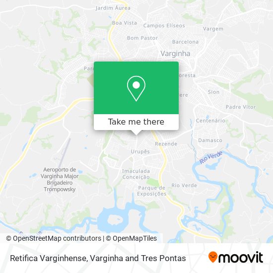 Retifica Varginhense map