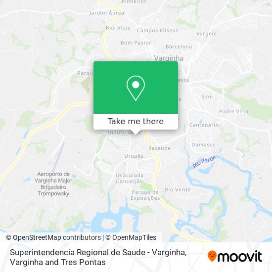 Superintendencia Regional de Saude - Varginha map
