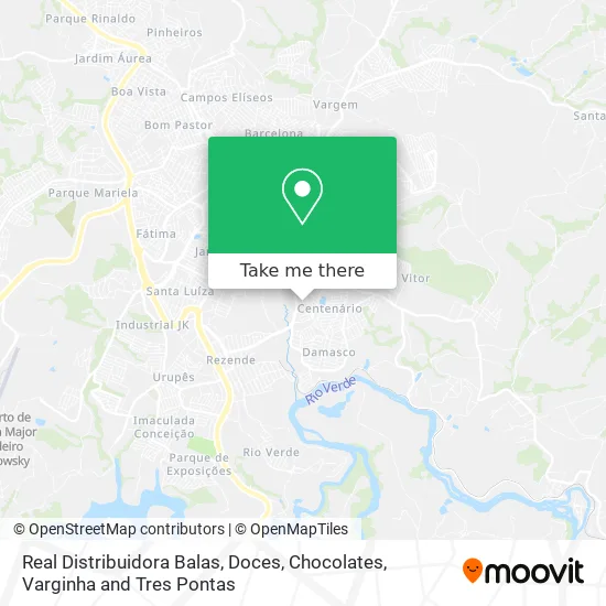 Real Distribuidora Balas, Doces, Chocolates map