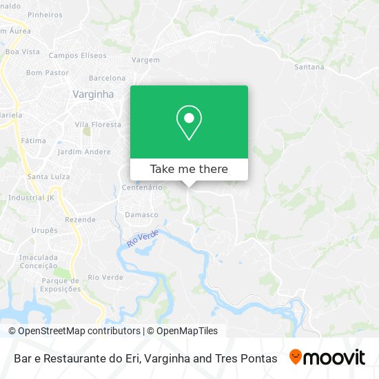 Mapa Bar e Restaurante do Eri