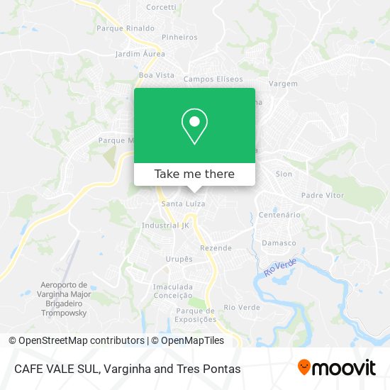 Mapa CAFE VALE SUL