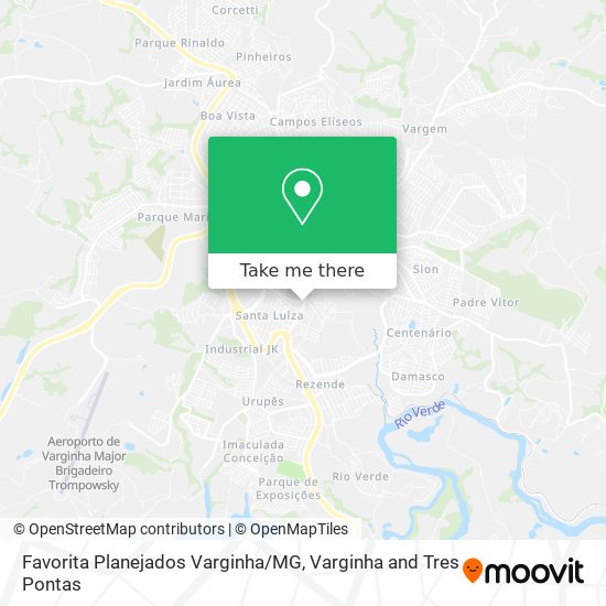 Favorita Planejados Varginha / MG map