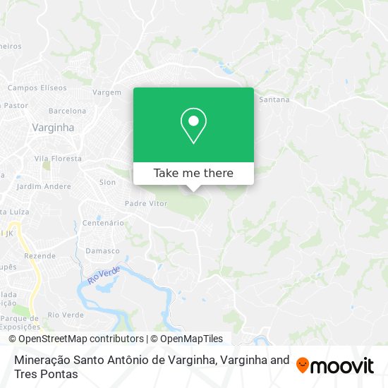 Mineração Santo Antônio de Varginha map