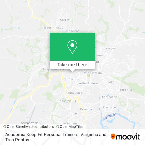 Academia Keep Fit Personal Trainers map