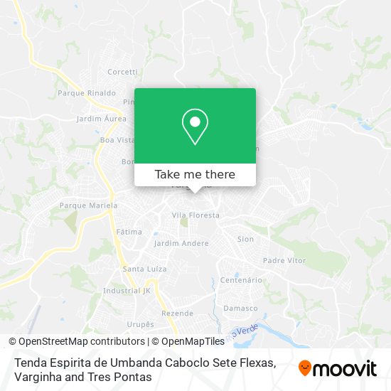 Tenda Espirita de Umbanda Caboclo Sete Flexas map