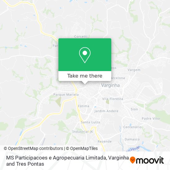 Mapa MS Participacoes e Agropecuaria Limitada