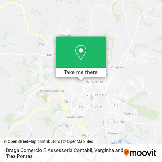 Mapa Braga Comercio E Assessoria Contabil