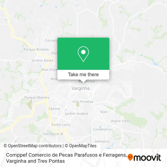 Comppef Comercio de Pecas Parafusos e Ferragens map